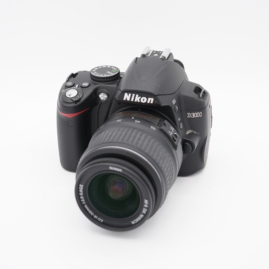 Nikon D3000 DSLR Camera with 18-55mm F3.5-5.6 II Lens (As-Is - No Charger) Used