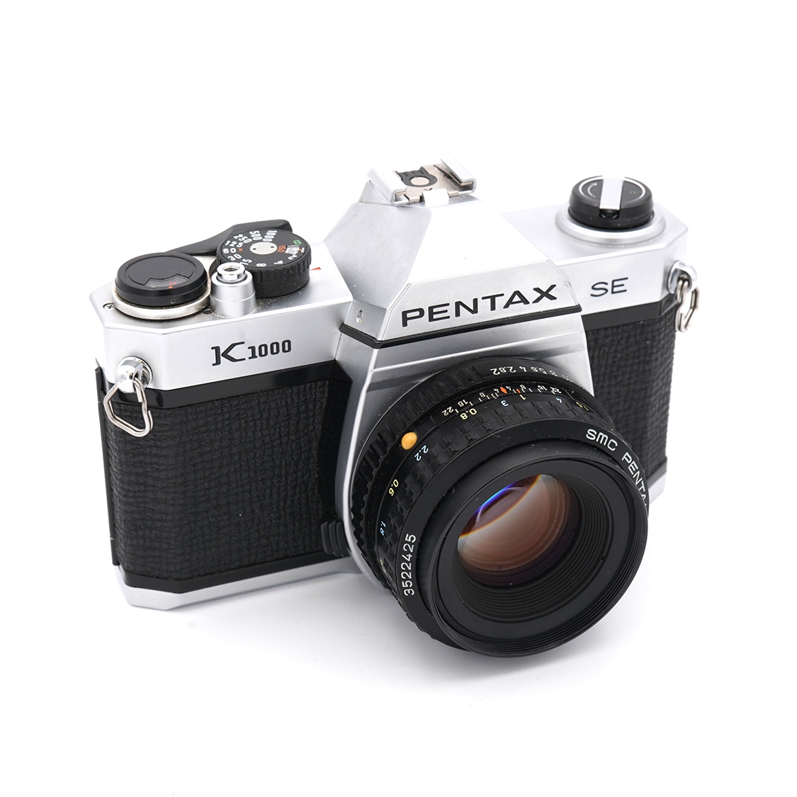 Pentax K1000 SE 35mm Film SLR Camera with 50mm F2 Lens (EX) Used