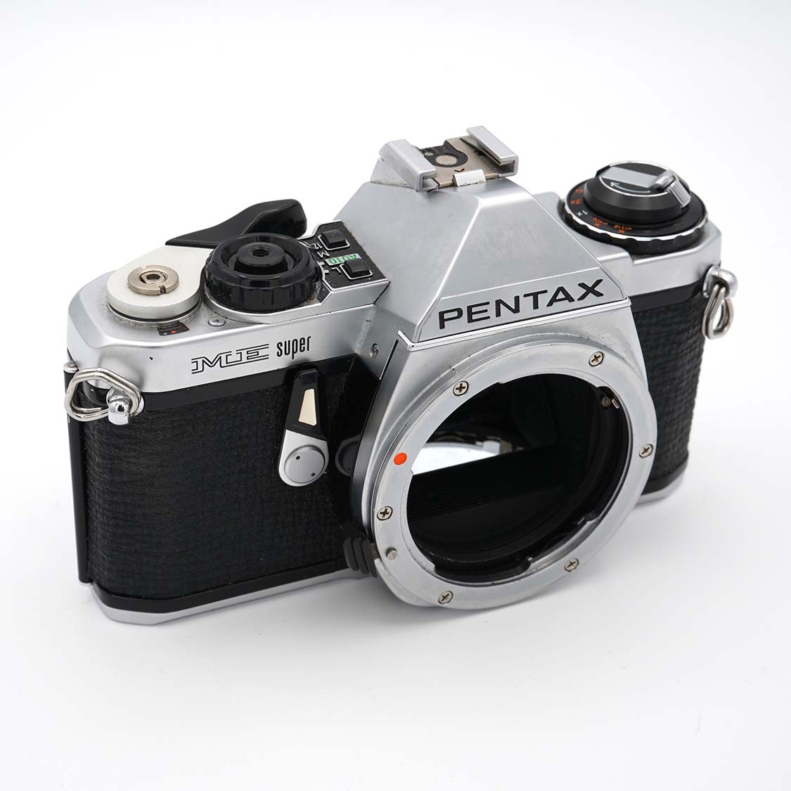 Pentax ME Super 35mm Film SLR Camera Body (As-Is - No Light Meter & Missing Winder Cover) Used