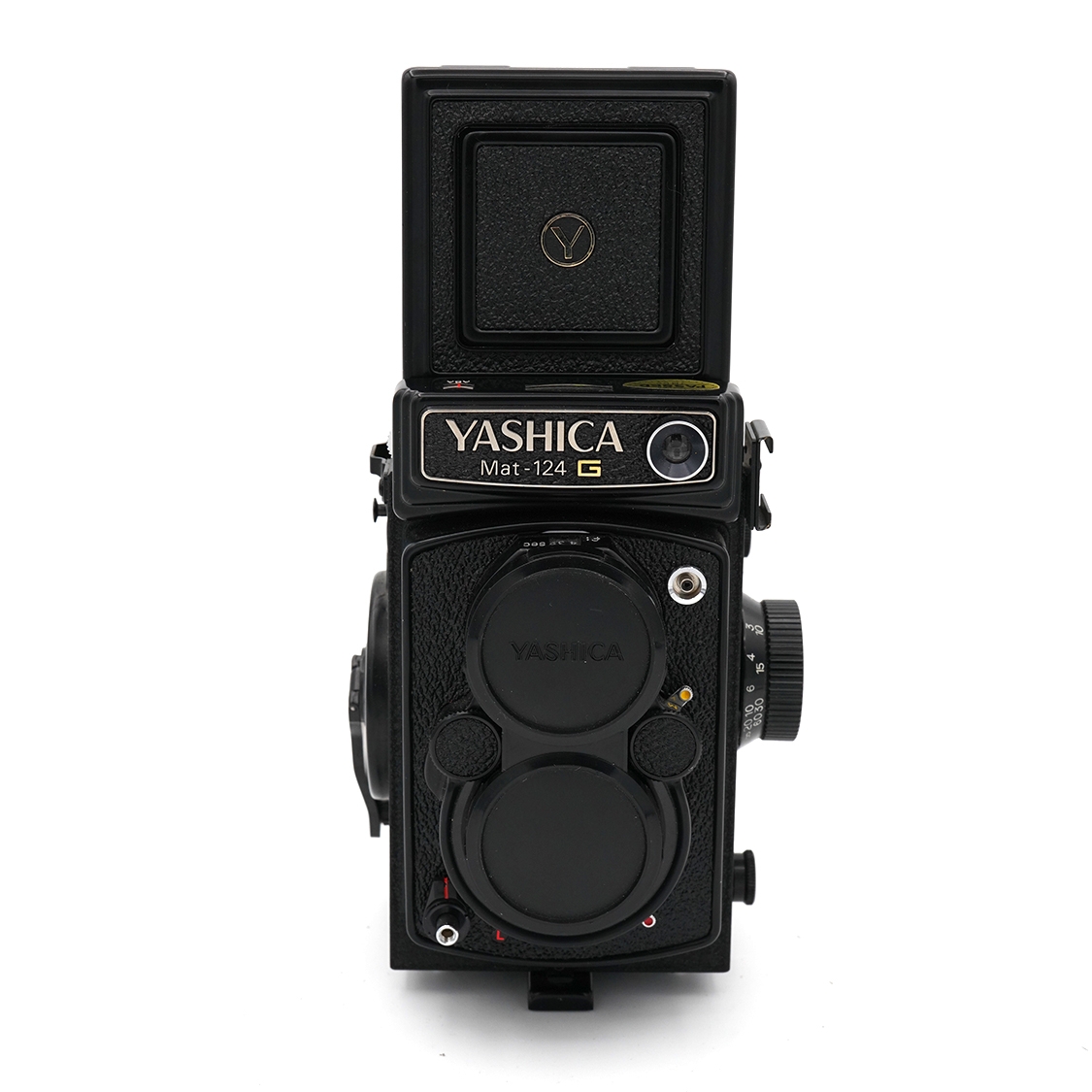 Yashica Mat 124G TLR Film Camera with Auxilary Telephoto Viewer (AS-IS) Used