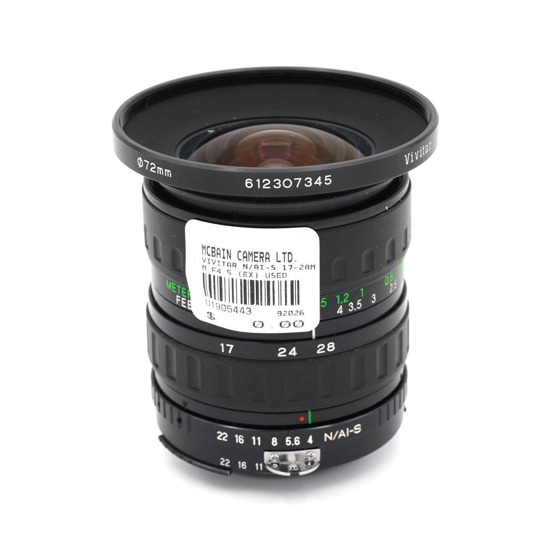 Vivitar 17-28mm F4.5 Used Lens for Nikon F mount (AI-S)