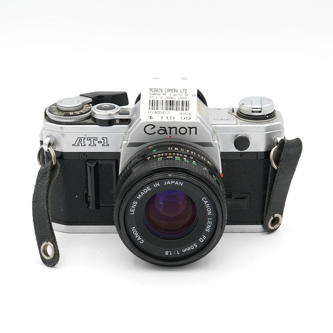 Canon AT-1 with FD 50mm F1.8 Used Film Camera