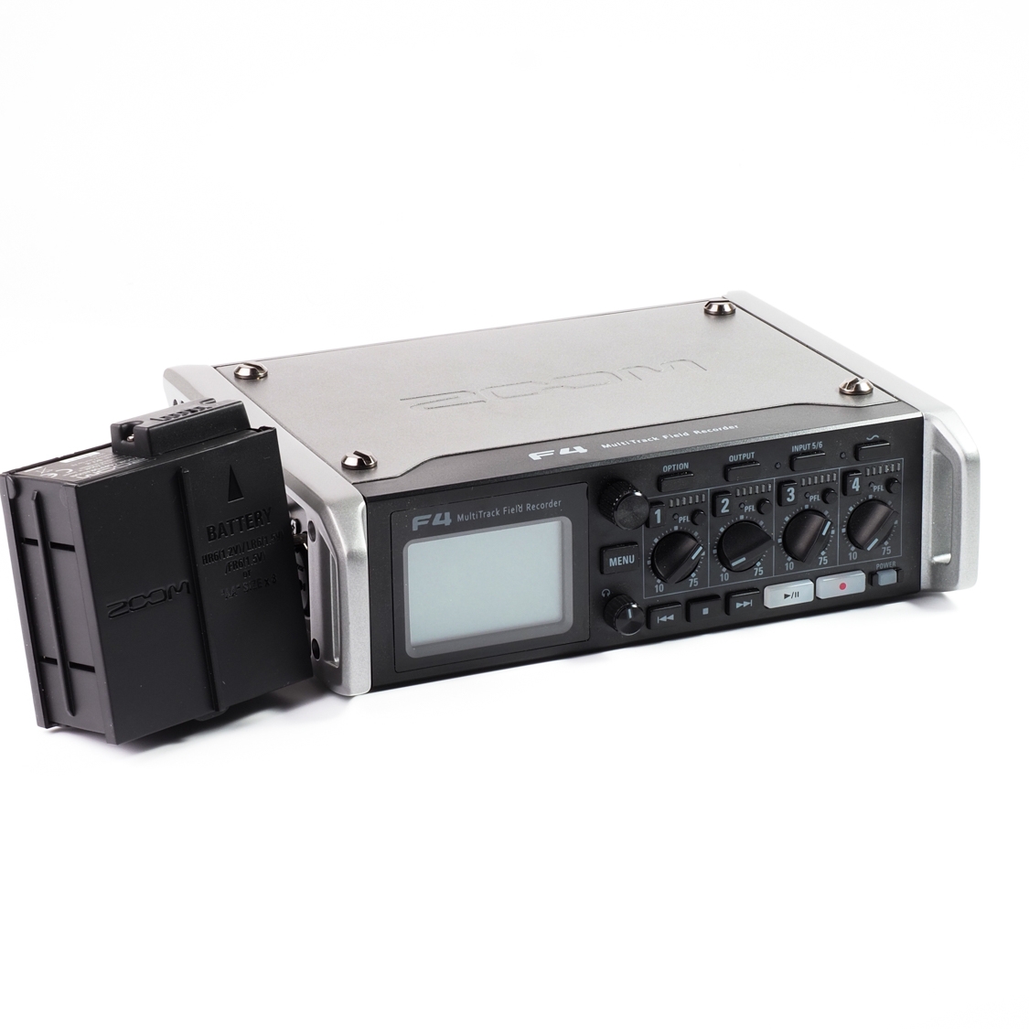 Zoom F4 Field Recorder W/ BCF-8 AA Case (LN-) Used