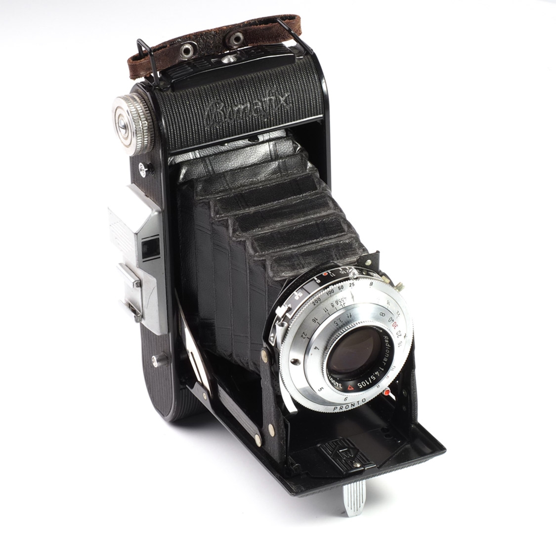 Franka-Werk Bonafix (Herringbone) Camera with Radionar 105mm f4.5 & 6x6 Mask (EX) Used