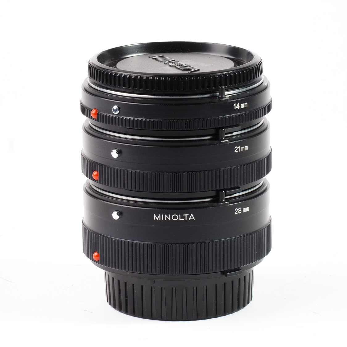 M/MD Minolta Auto Extension Tubes (14mm, 21mm, 28mm)(EX) Used