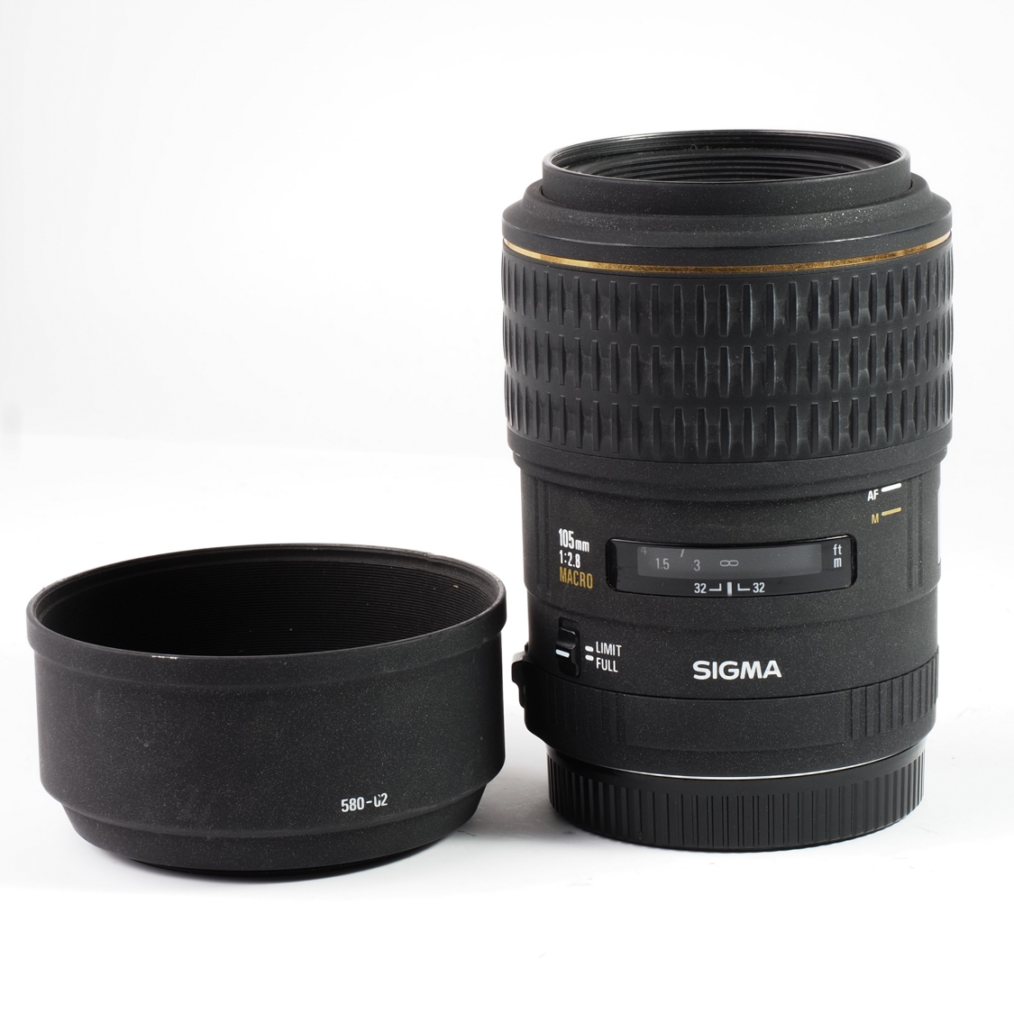 C/EF Sigma EX 105mm F2.8 Macro (AS-IS)(MF ONLY) Used Lens For Canon EF