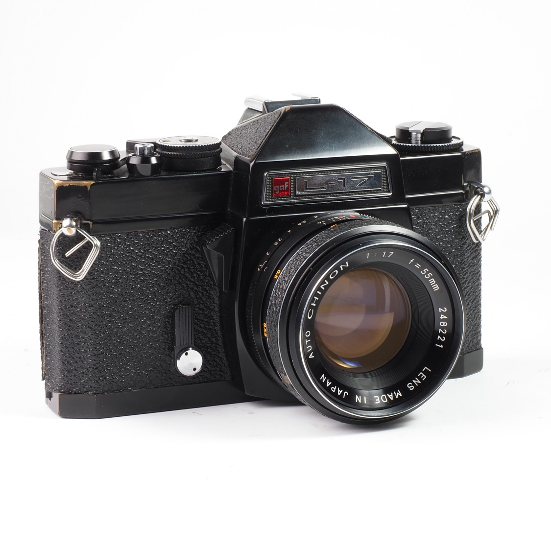 GAF L-17 35mm Film SLR Camera with 55mm F1.7 Lens (M42)(NO METER)(AS IS) Used