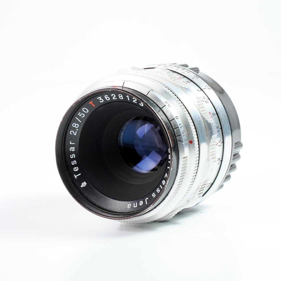 Carl Zeiss Jena Tessar 50mm F2.8 (Red T)(BGN) Used Lens for M42 Mount