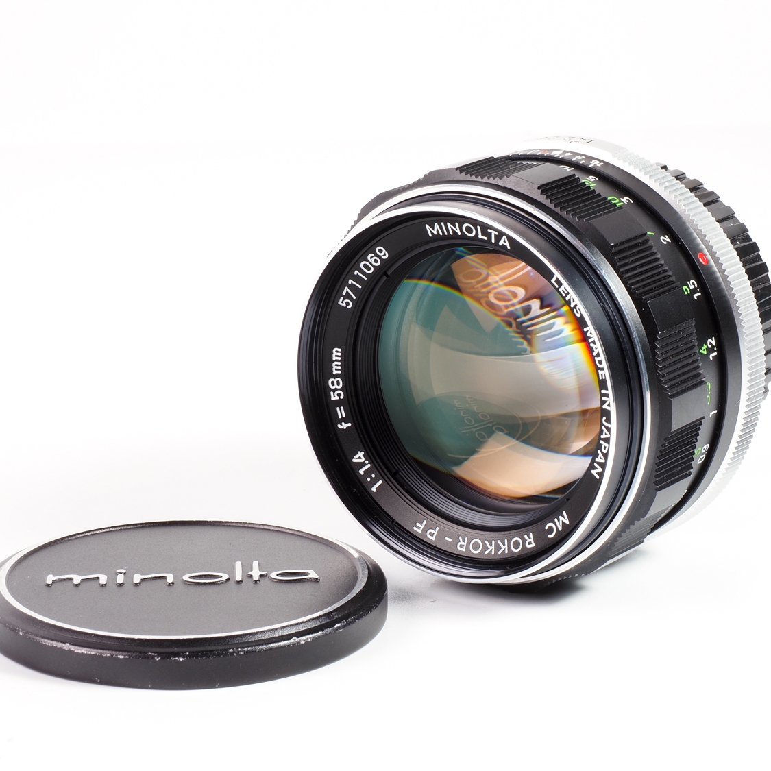 M/MD Minolta MC Rokkor-PF 58mm F1.4 (BGN) Used