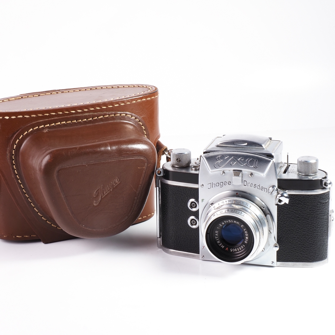 Ihagee Exa (Type 4) + E.Ludwig 50mm F2.9 Meritor (B-BGN, L-EX) Used Film Camera