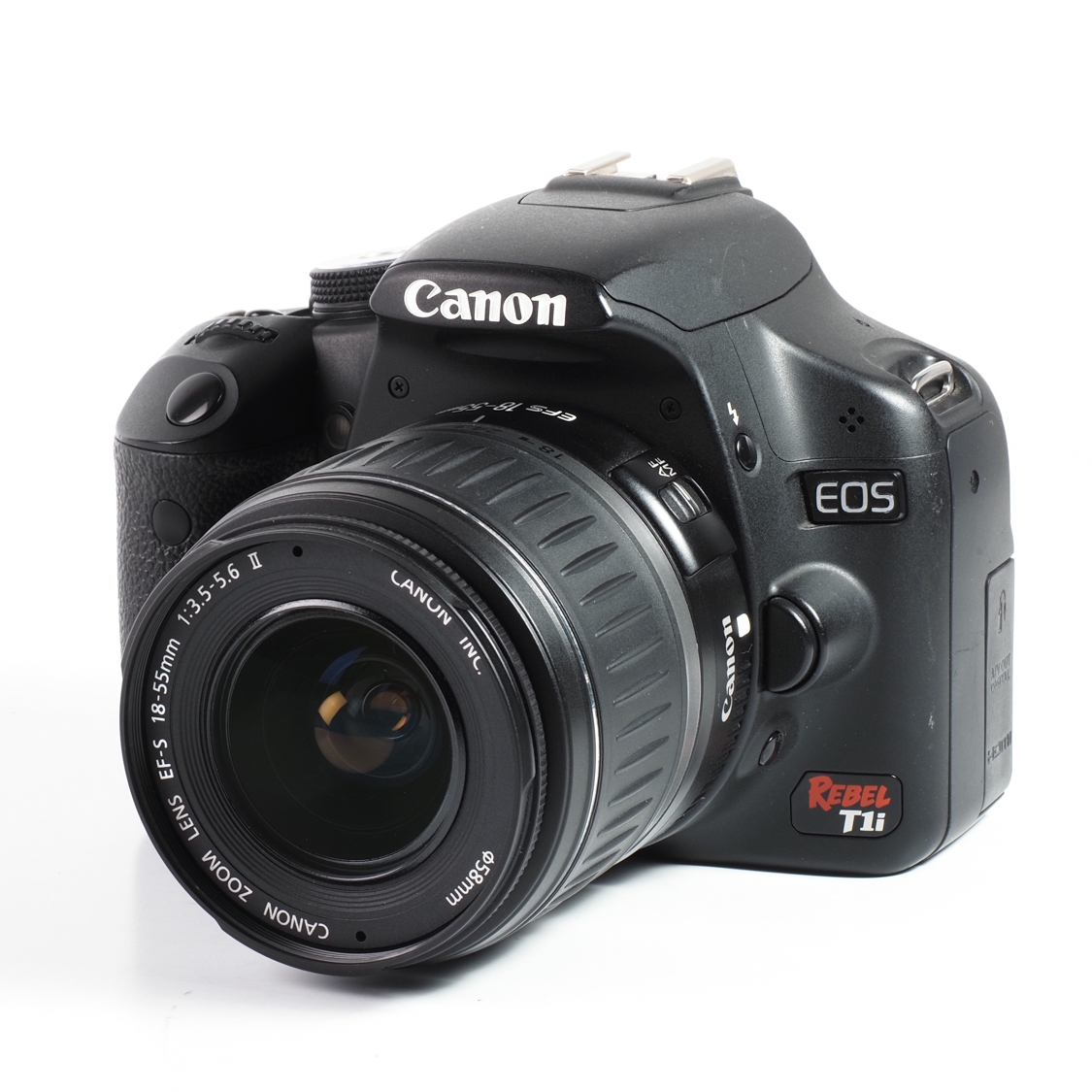 Canon T1i + 18-55mm f3.5-5.6 II (B: BGN, L: EX) used