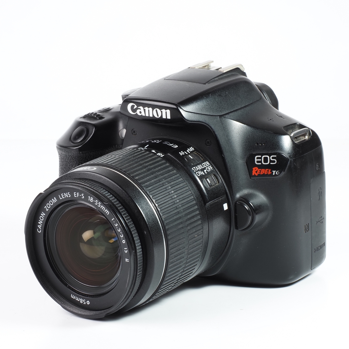 Canon EOS Rebel T6 + 18-55mm f3.5-5.6 IS II (BGN) used