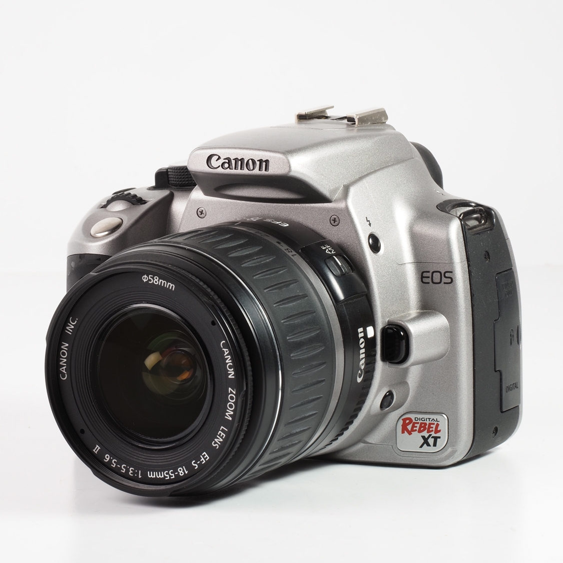 Canon EOS Rebel XT + 18-55mm f3.5-5.6 II (BGN) used