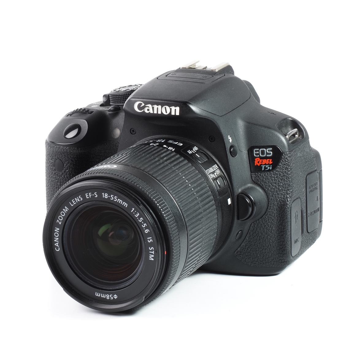 Canon EOS Rebel T5i + 18-55mm f3.5-5.6 IS STM (BGN) used