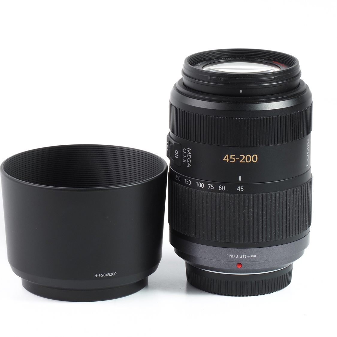 Panasonic Lumix 45-200mm f4-5.6 G Vario Mega O.I.S. (EX+) MFT used
