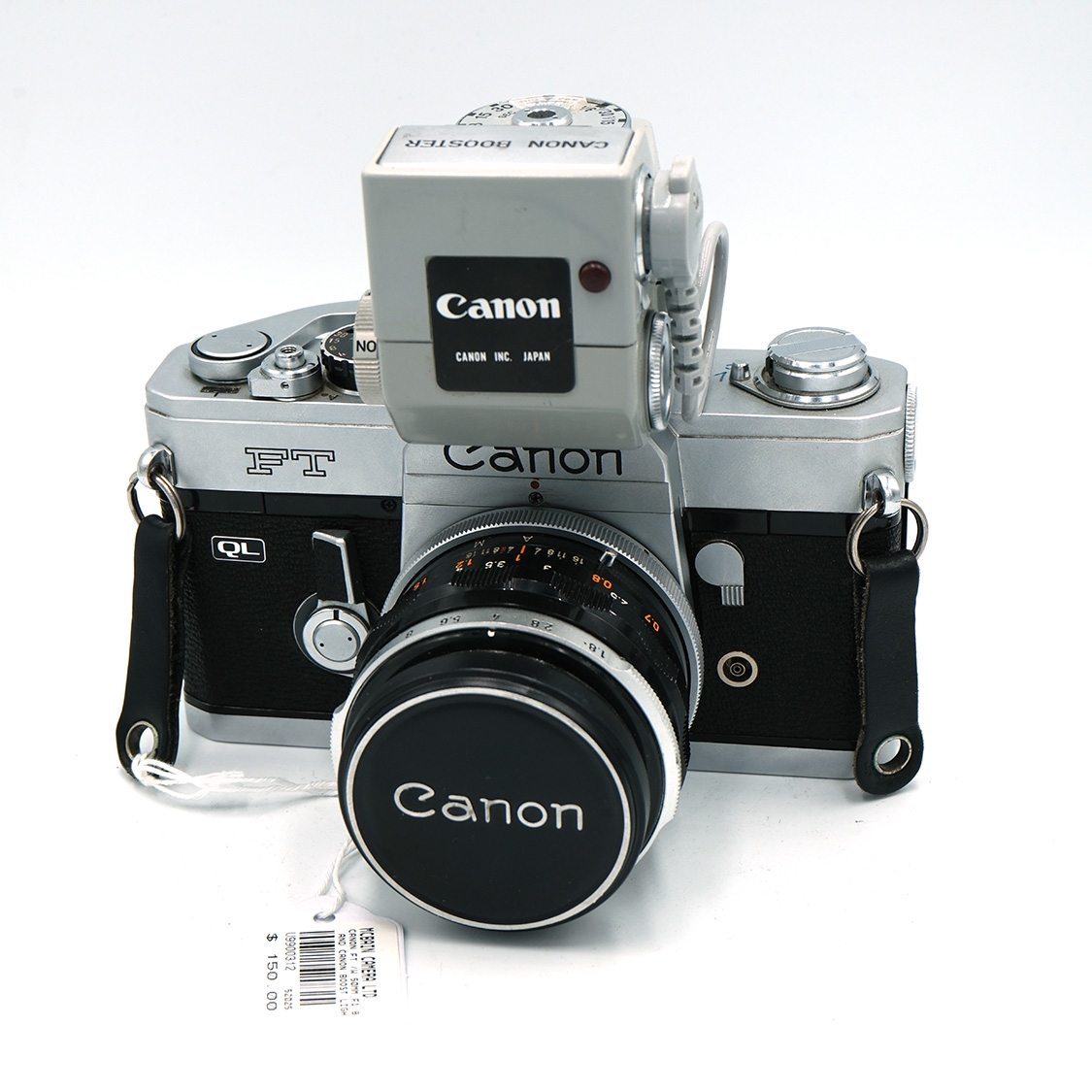 Canon FT 35mm Film SLR Camera with 50mm F1.8 Lens & Canon Booster Light Meter (BGN) Used