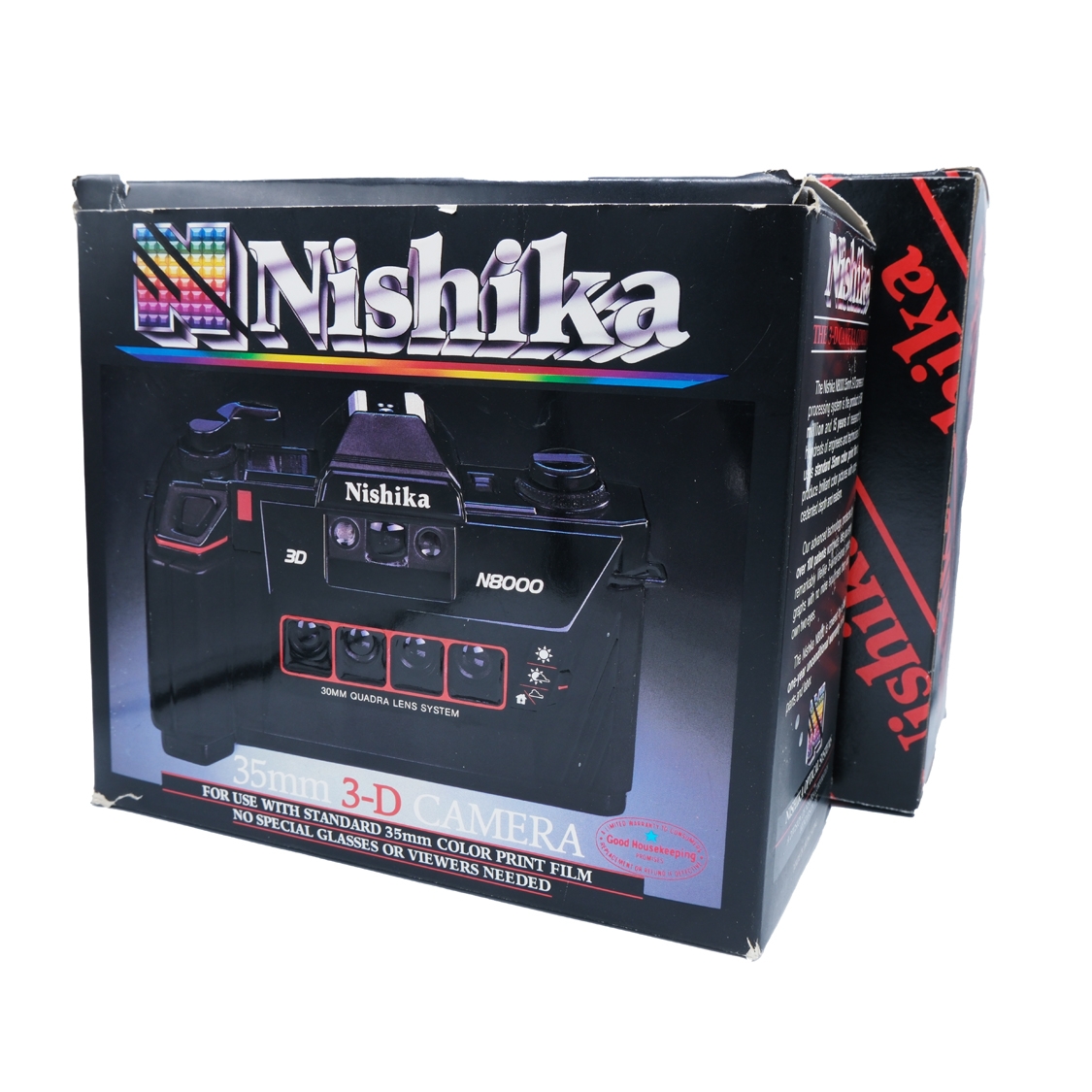 Nishika N8000 3D 35mm Film Camera with Bag (LN) Used