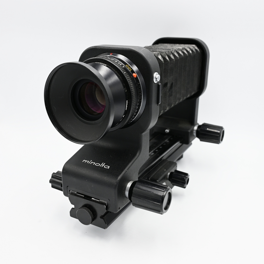 Minolta Auto Bellows III Extension with 100mm F4 Macro Bellows Lens (BGN) Used