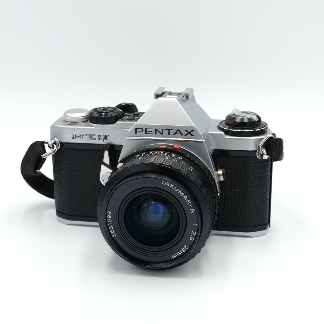 Pentax ME Super 35mm Film SLR Camera with Takumar 28mm F2.8 Lens - Used