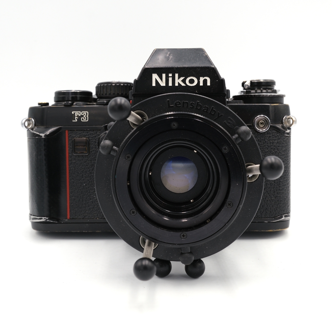 Nikon F3 35mm Film SLR Camera with Lensbaby 3G Effects Lens - Used 