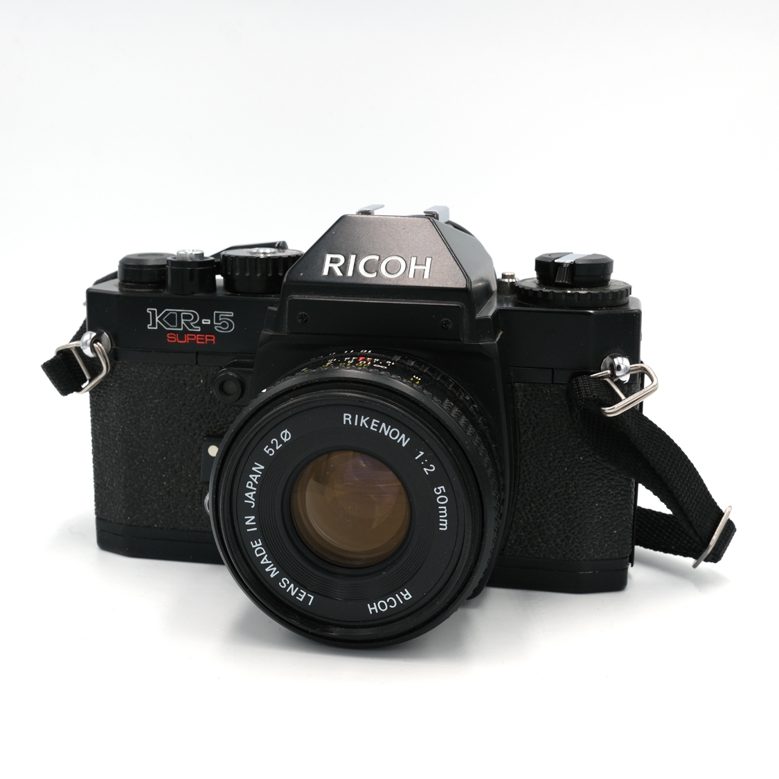 Ricoh KR-5 Super 35mm Film SLR Camera with Rikenon 50mm F2 Lens - Used
