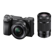 Sony A6400 Camera with 16-50mm and 55-210mm Lenes (black)