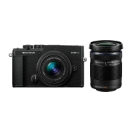 OM System PEN Camera with 14-42mm F3.5-5.6 III Lens & 40-150mm F4-5.6R Lens (Black)
