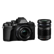 Olympus E-M10 Mark III Camera (black) with 14-42mm EZ and 40-150mm Lenses