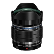 OM System Micro Four Thirds Mount ED 8mm F1.8 Fisheye Pro Lens (Black)