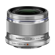 OM System PEN 25mm F1.8 Lens for Micro Four Thirds Mount (Silver)