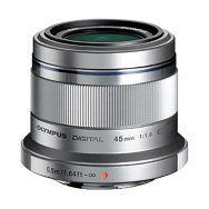 OM System PEN MSC 45mm F1.8 Lens for Micro Four Thirds Mount (Silver)