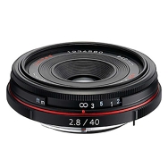 Pentax DA 40mm F2.8 HD Limited Lens (black)