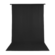 Promaster 10x20 ft Black Wrinkle Resistant Back Drop