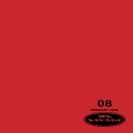 Savage 86in x 12yd Primary Red Seamless Paper