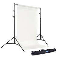 Savage Background Port-A-Stand Kit with 53-Inch White Seamless Paper Roll