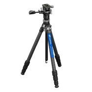 Leofoto Mr. Y Series LY-224C Carbon Fibre Tripod with BV-0R Fluid Head & LB-38 Levelling