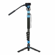 Sirui P-325FL 5-Section Carbon Fiber Video Monopod with VH-10 Head