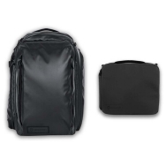 WANDRD Transit Travel Backpack with Essential Bundle Camera Cube (Black, 45L)