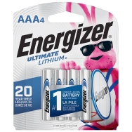 Energizer Ultimate Lithium AAA Batteries - 4 Pack