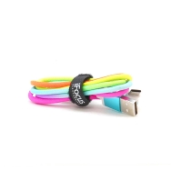 IFocus 3FT USB-C Rainbow Cable w/ Velcro Strap