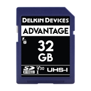 Delkin Advantage 32GB USH-1 SDHC V30 Memory Card