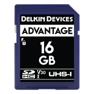 Delkin Advantage 16GB USH-1 SDHC (V30) Memory Card