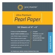 Promaster PhotoImage PRO 4x6 Pearl Inkjet Paper (50 sheet)