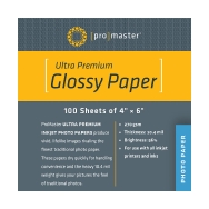 Promaster 4x6 HW Glossy Paper (100 sheets)