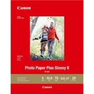 Canon PP-301 Plus Glossy II Photo Paper (8.5x11 Inch, 20 Sheets)