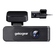 GekoGear Orbit D410 Dual Channel 4K Front, 2K Rear Dash Cam with Wifi
