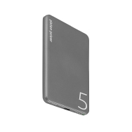 Logiix Piston Power 5,000mAh Power Bank (Graphite Grey)