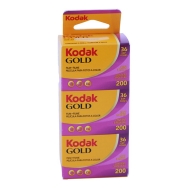 Kodak Gold ISO 200 Colour Negative 35mm Film (3 Roll Pack)