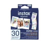 Fujifilm INSTAX Mini Film with BONUS Stickers (3 Pack, 30 sheets)