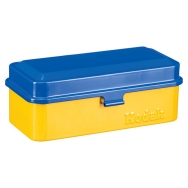Kodak Steel 120/35mm Film Case (Blue Lid/Yellow Body)